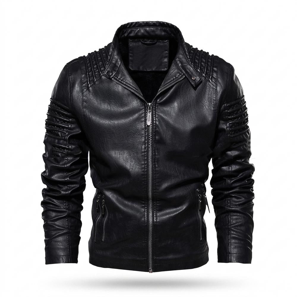 Allsaints Leather - Tinor | Quilted Lined Leather Jacket Men