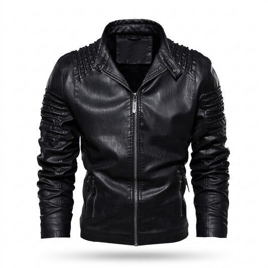 Allsaints Leather - Tinor | Quilted Lined Leather Jacket Men