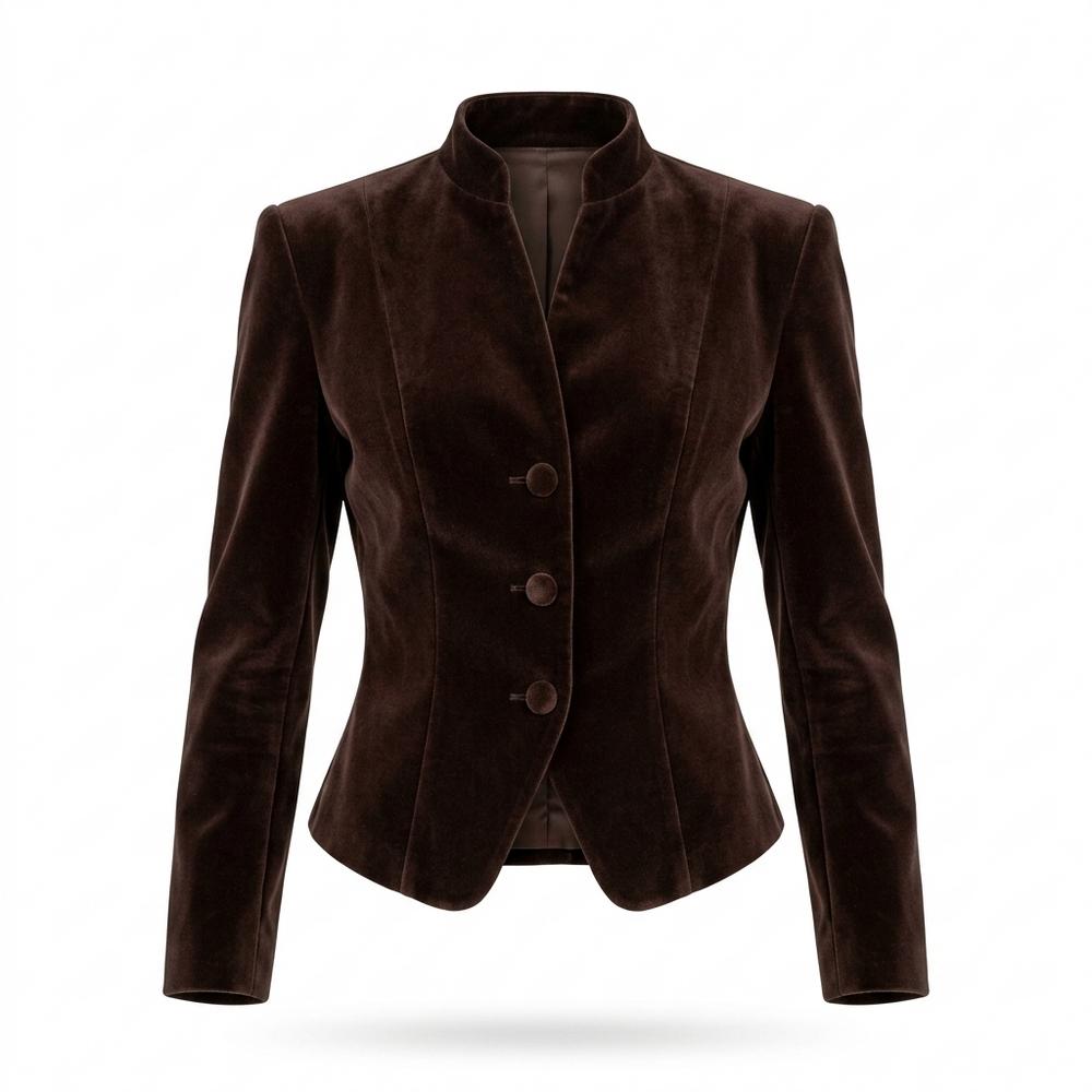 Allsaints Leather - Kalen | Velvet Stand-Collar Jacket Women