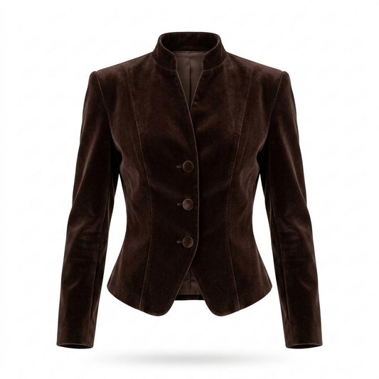Allsaints Leather - Kalen | Velvet Stand-Collar Jacket Women