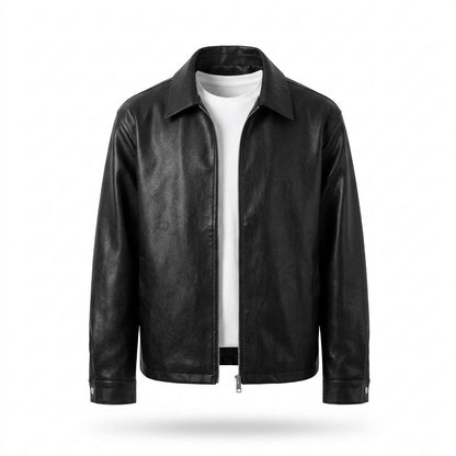 Allsaints Leather - Tilom | Grained Zip-Up Leather Jacket Men