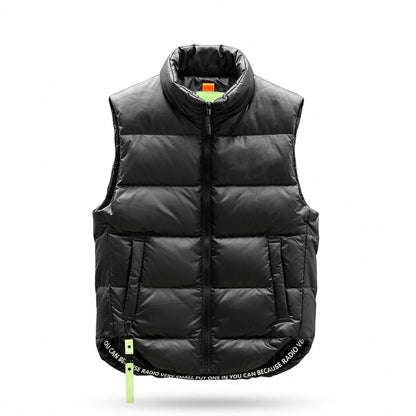 Allsaints Leather - Nobir | Quilted Stand-Collar Vest Men