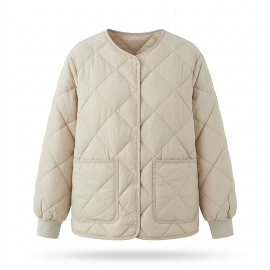 Allsaints Leather - Ravan | Quilted Collarless Jacket Women