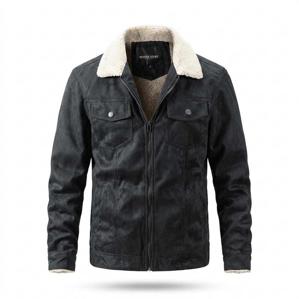 Allsaints Leather - Arken | Sherpa-Lined Zip-Up Jacket Men