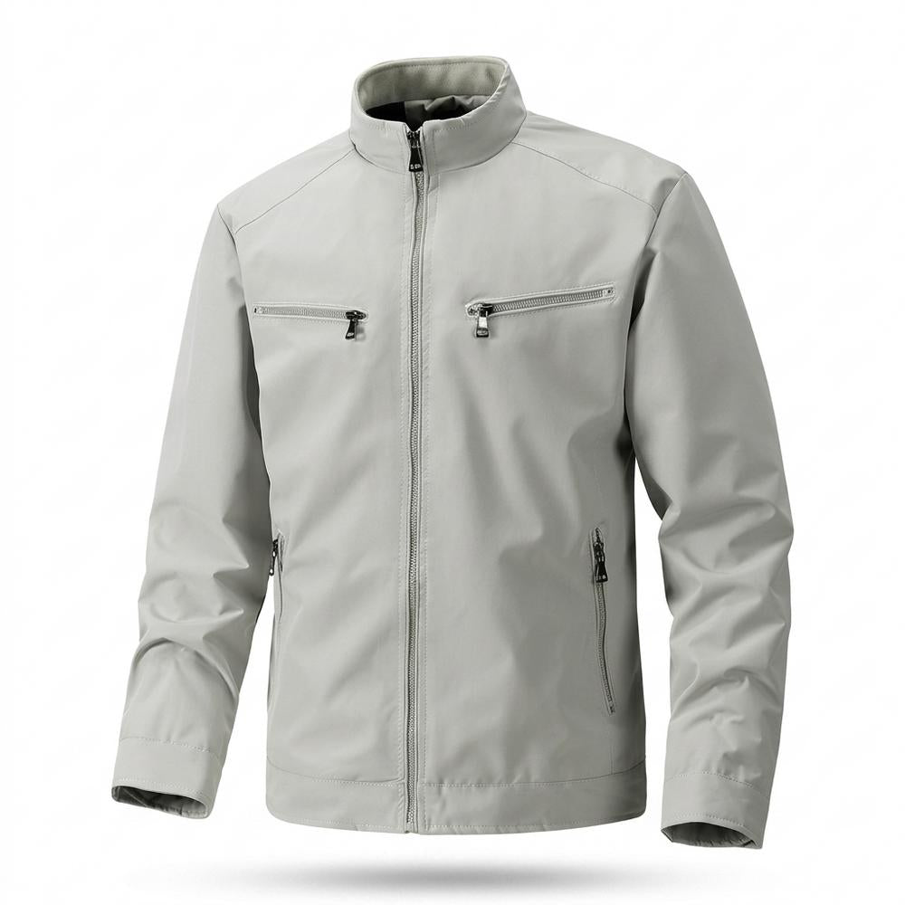 Allsaints Leather - Elsel | Zippered Stand-Collar Jacket Men