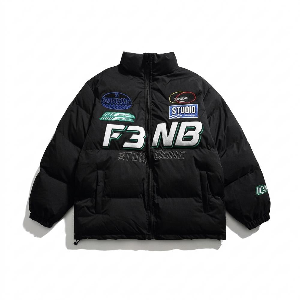 Allsaints Leather - Niron | Padded Embroidered Jacket Unisex