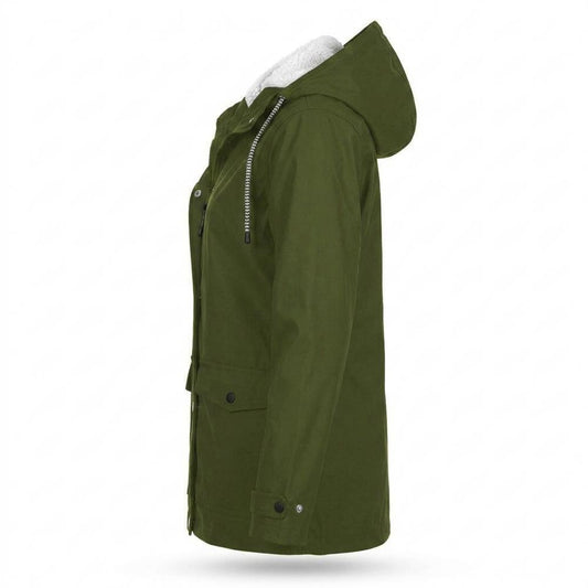 Allsaints Leather - Riser | Lined Hooded Jacket Women