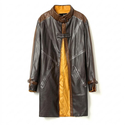 Allsaints Leather - Yifit | Two-Tone Lined Coat Men