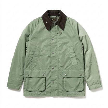 Allsaints Leather - Vasil | Corduroy-Collar Snap-Button Jacket Men