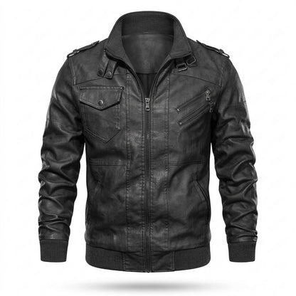 Allsaints Leather - Miral | Zip-Up Fitted Leather Jacket Men