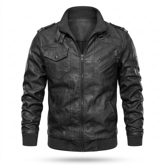 Allsaints Leather - Miral | Zip-Up Fitted Leather Jacket Men