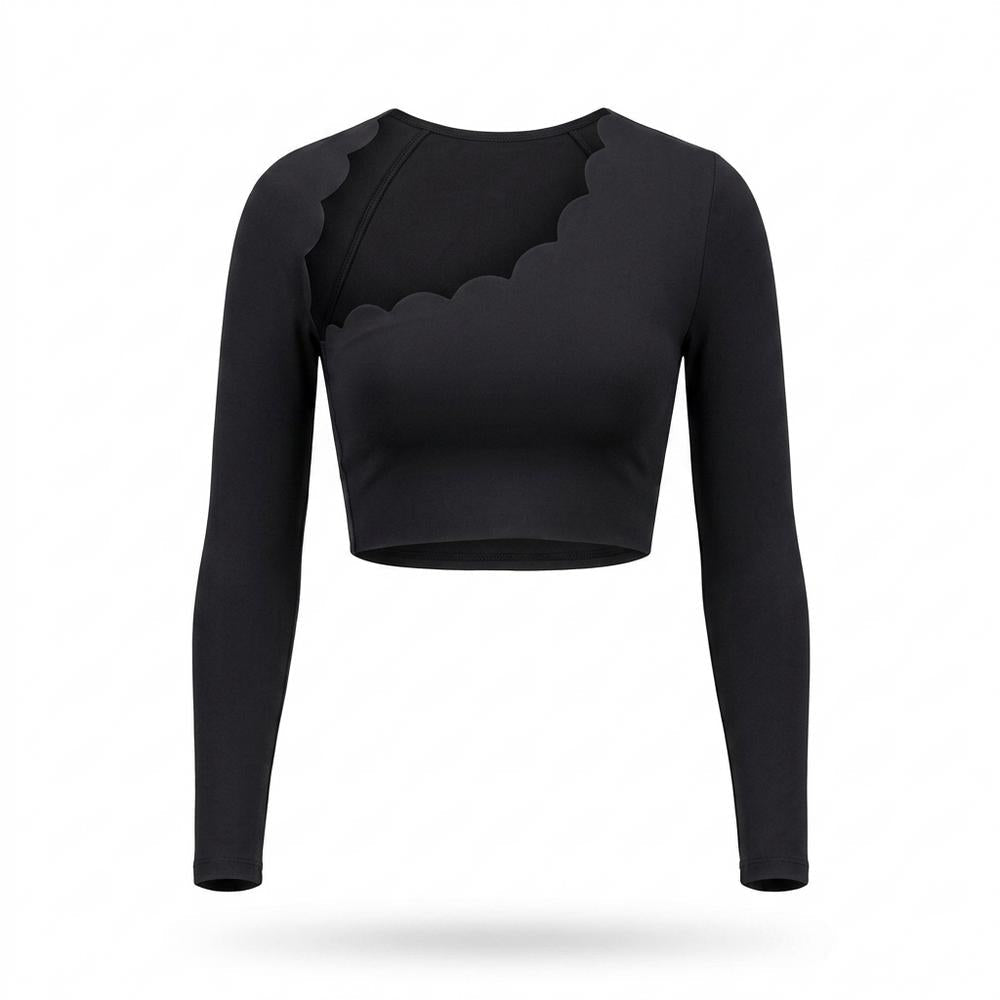 Allsaints Leather - Nover | Asymmetrical Slim Fit Top Women