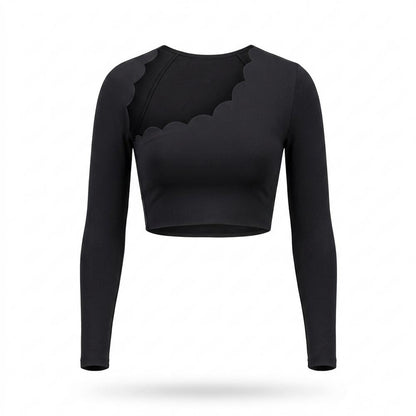 Allsaints Leather - Nover | Asymmetrical Slim Fit Top Women