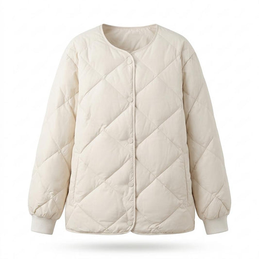 Allsaints Leather - Kemar | Quilted Collarless Jacket Women