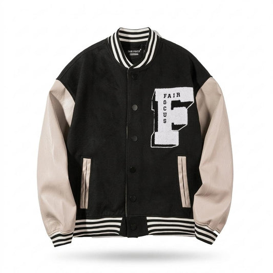 Allsaints Leather - Runul | Two-Tone Patched Jacket Unisex