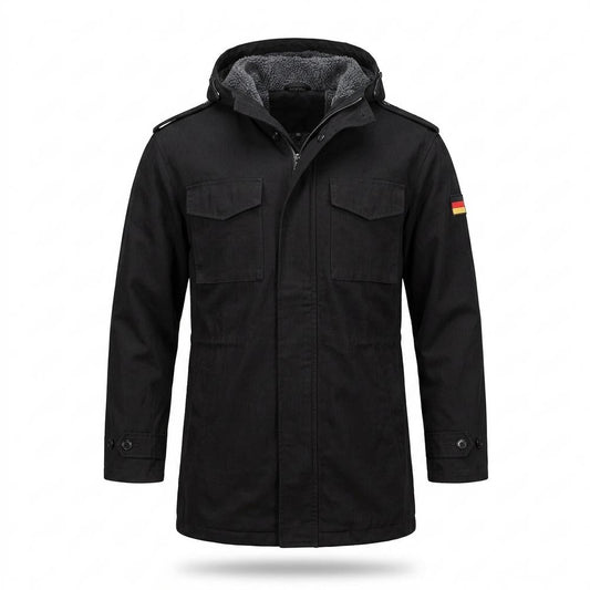 Allsaints Leather - Ketak | Lined Hooded Coat Men