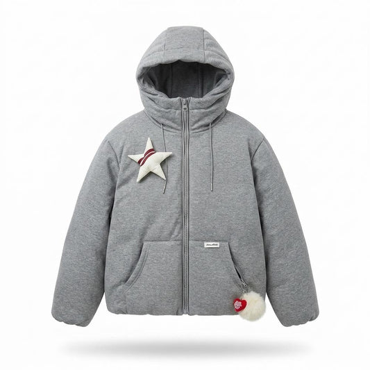 Allsaints Leather - Arvan | Padded Hooded Jacket Unisex
