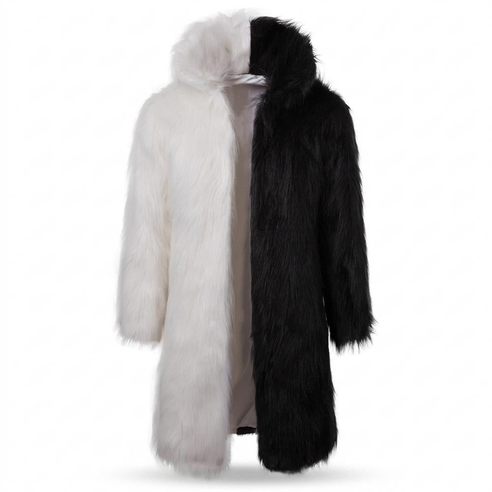 Allsaints Leather - Kenal | Split-Color Faux Fur Coat Unisex