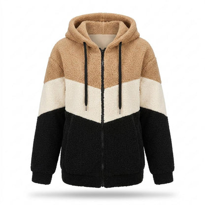 Allsaints Leather - Lyser | Color-Block Hooded Jacket Women
