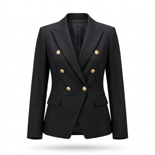 Allsaints Leather - Rosen | Double-Breasted Tailored Blazer Women