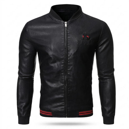 Allsaints Leather - Tiser | Slim-Fit Zip-Up Leather Jacket Men