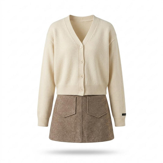 Allsaints Leather - Camor | Buttoned V-Neck Knit Cardigan Women
