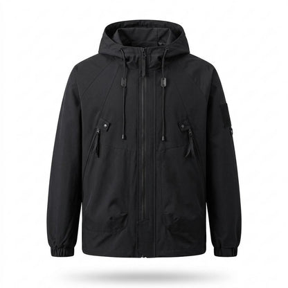 Allsaints Leather - Rasol | Hooded Zip-Up Jacket Men