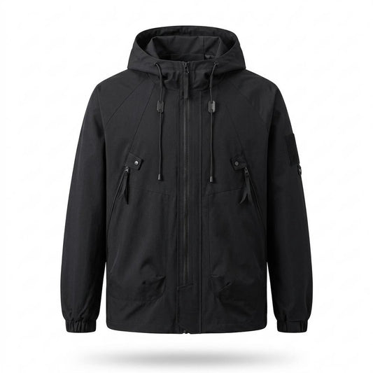 Allsaints Leather - Rasol | Hooded Zip-Up Jacket Men