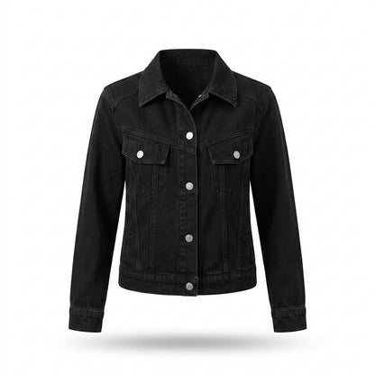 Allsaints Leather - Elvin | Button-Front Collared Denim Jacket Women