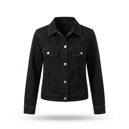 Allsaints Leather - Elvin | Button-Front Collared Denim Jacket Women