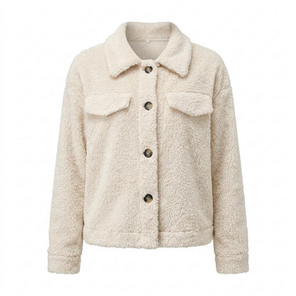 Allsaints Leather - Allom | Fleece Button-Up Jacket Women