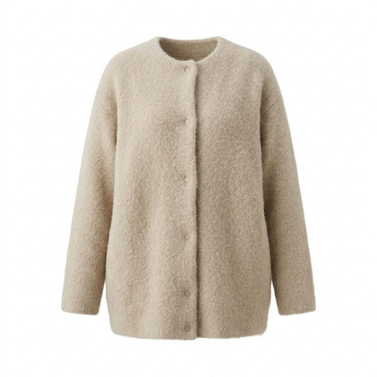 Allsaints Leather - Tadar | Collarless Textured Knit Cardigan Women
