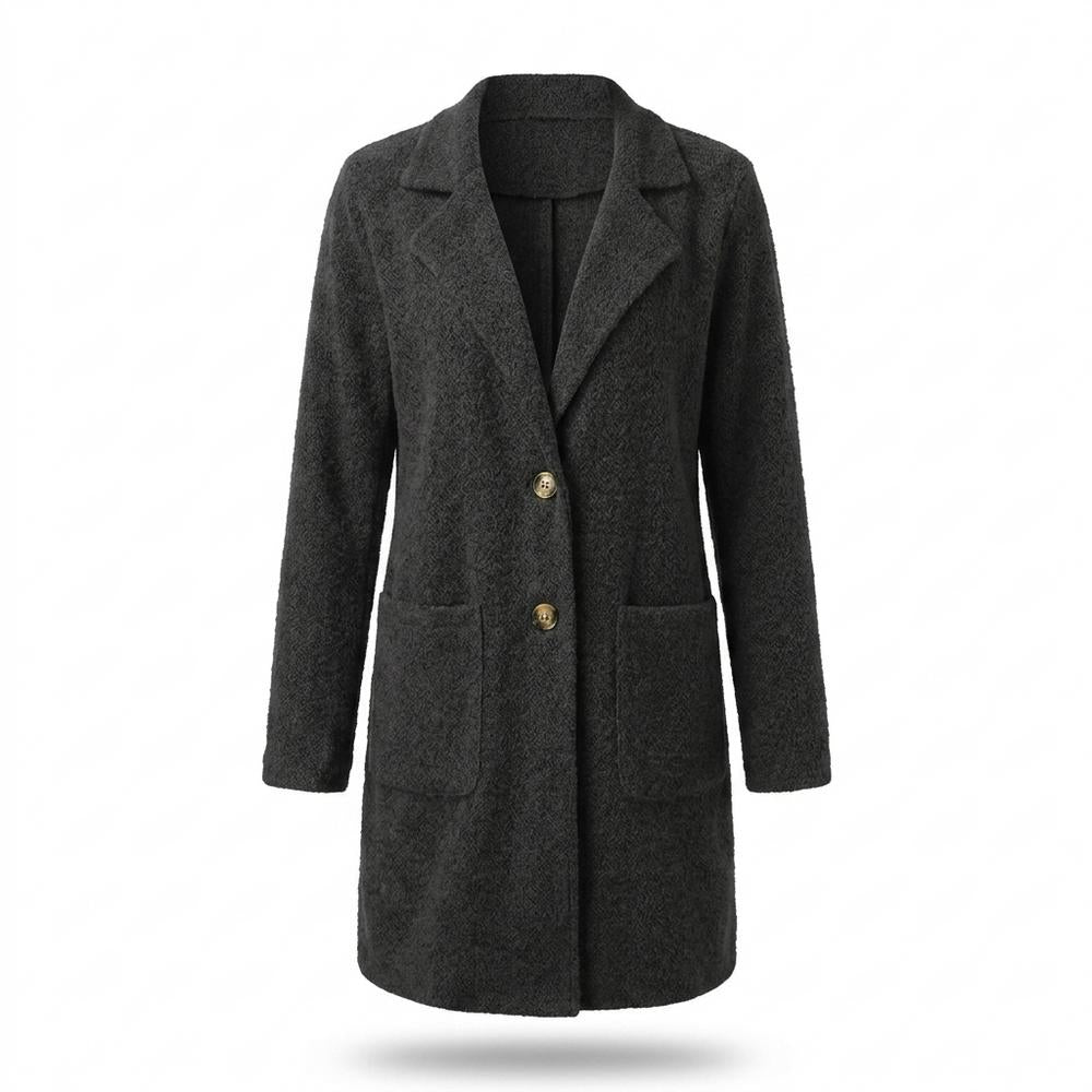 Allsaints Leather - Karev | Textured Button-Front Coat Women