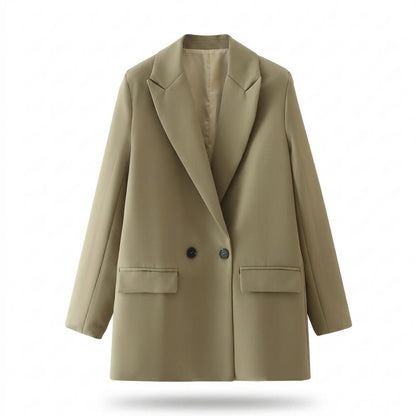 Allsaints Leather - Tinal | Double-Breasted Relaxed-Fit Blazer Women