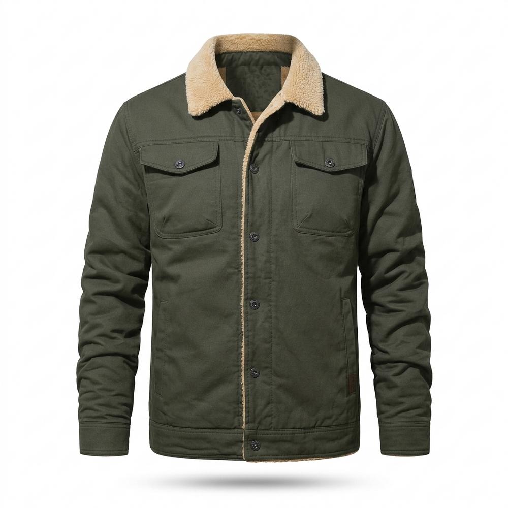 Allsaints Leather - Mitor | Sherpa-Lined Button-Front Jacket Men