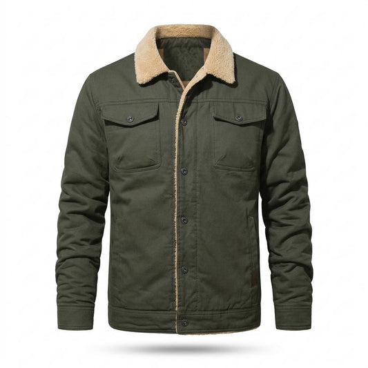 Allsaints Leather - Mitor | Sherpa-Lined Button-Front Jacket Men