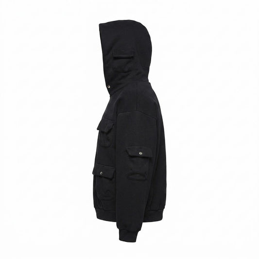 Allsaints Leather - Eofan | Cargo Pocket Oversized Hoodie Unisex