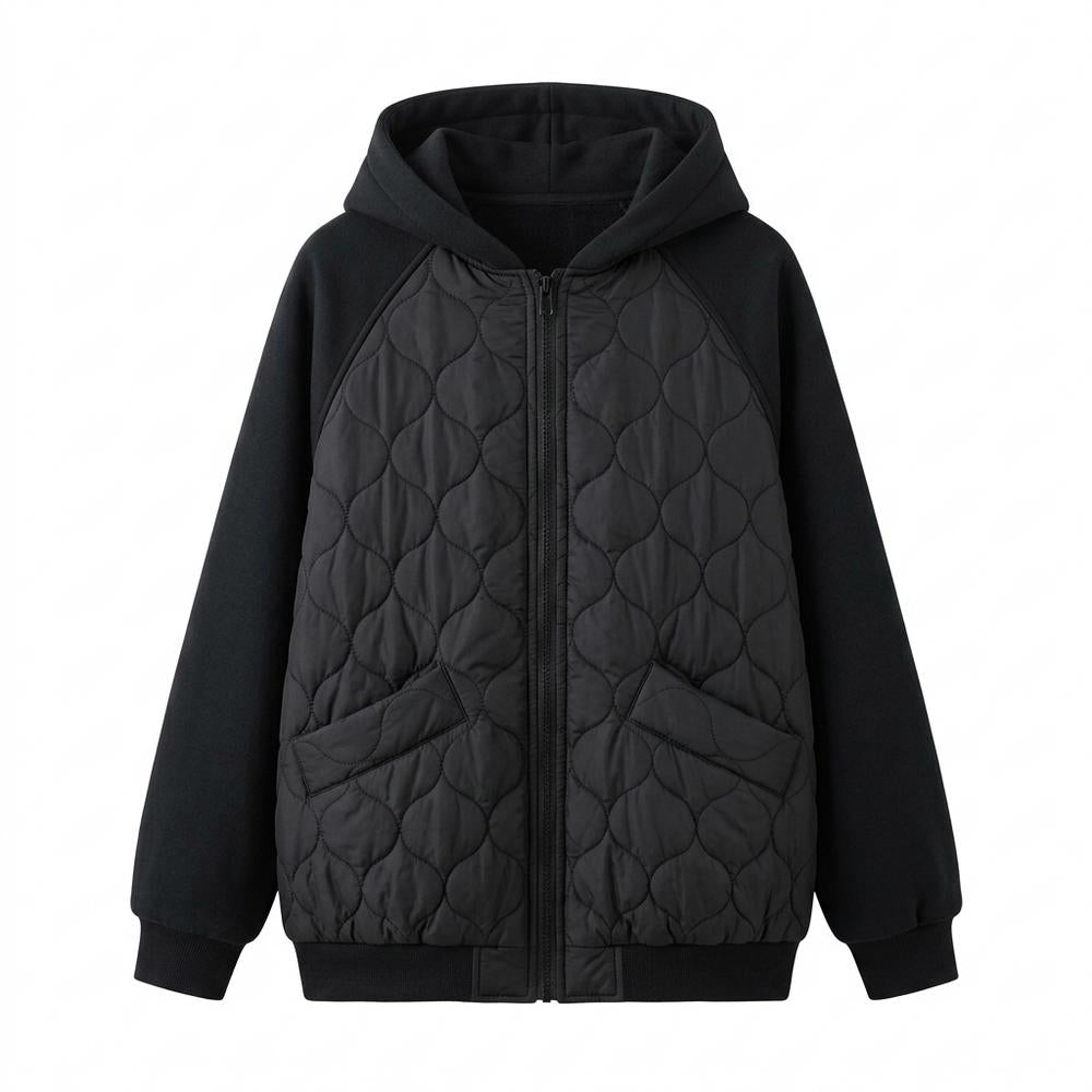 Allsaints Leather - Neran | Quilted Hooded Jacket Women