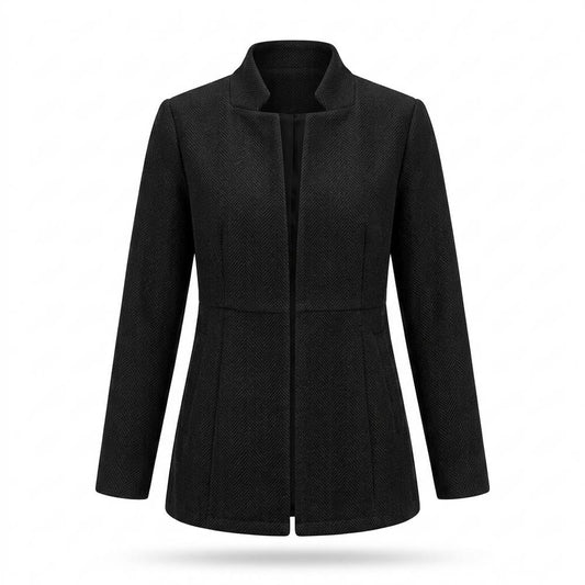 Allsaints Leather - Maren | Stand-Collar Herringbone Jacket Women