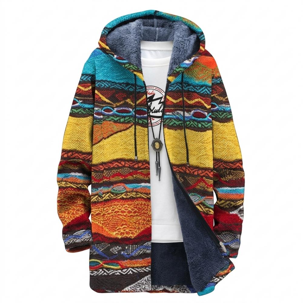 Allsaints Leather - Lolin | Fleece-Lined Hooded Knit Cardigan Men