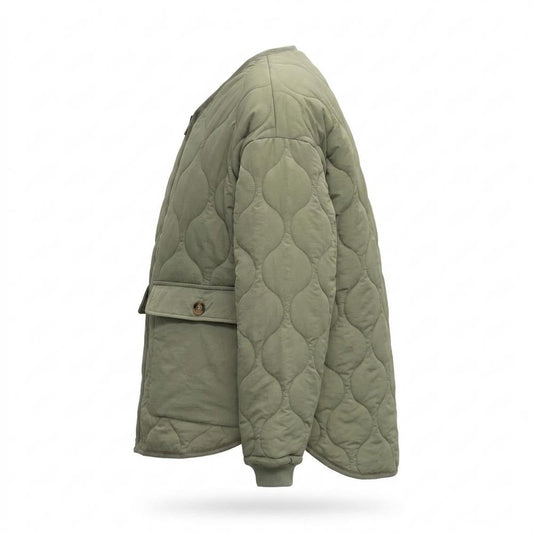 Allsaints Leather - Nohal | Quilted Zip-Up Jacket Unisex