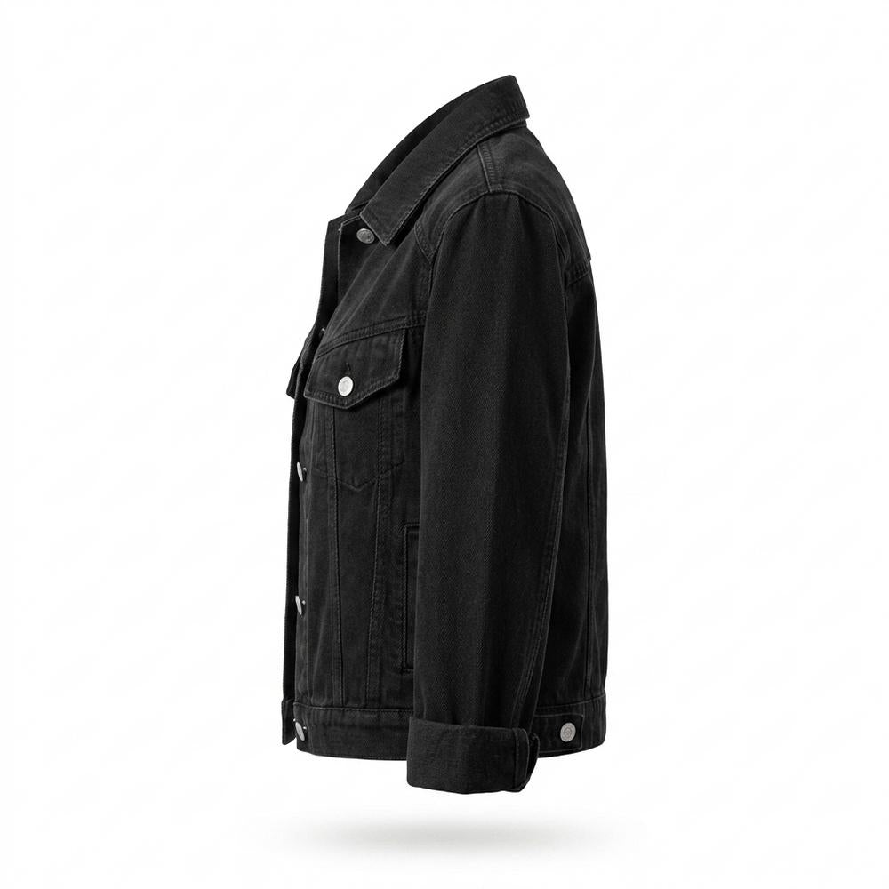 Allsaints Leather - Elvin | Button-Front Collared Denim Jacket Women
