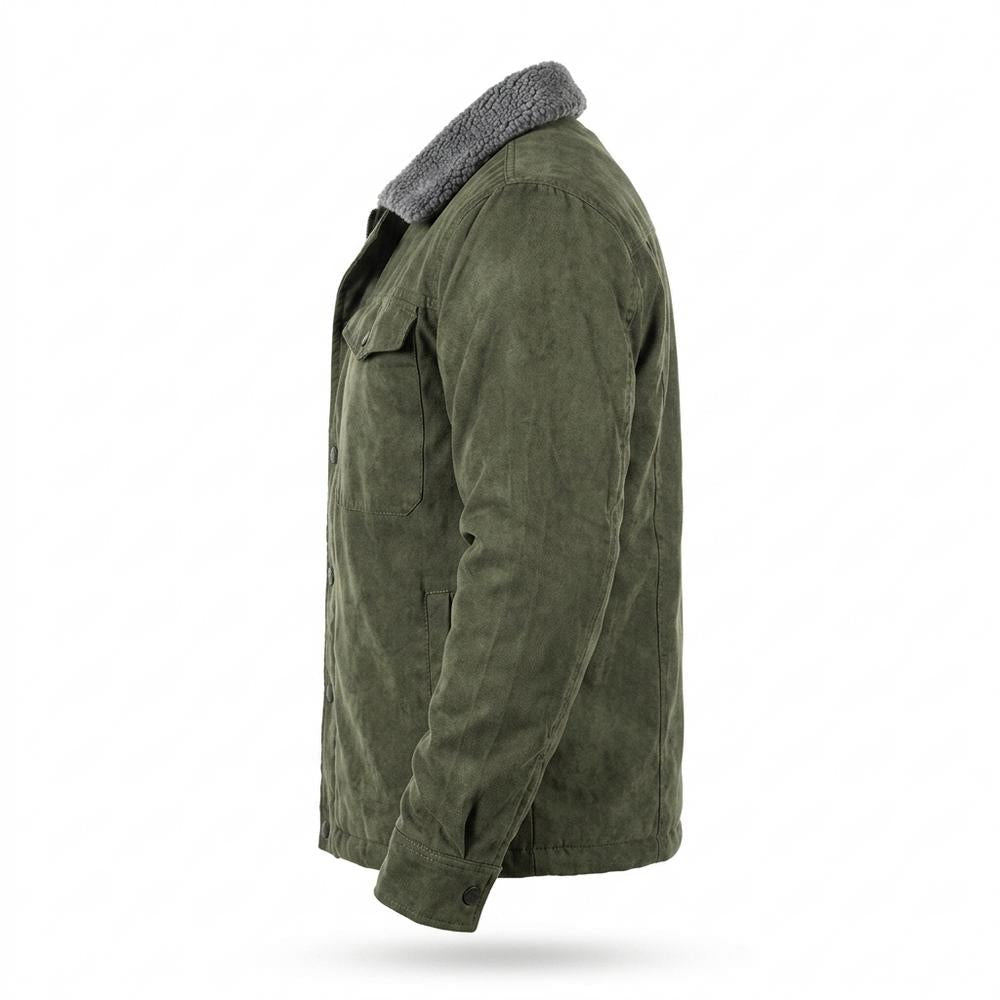 Allsaints Leather - Covel | Fleece-Lined Sueded Jacket Men