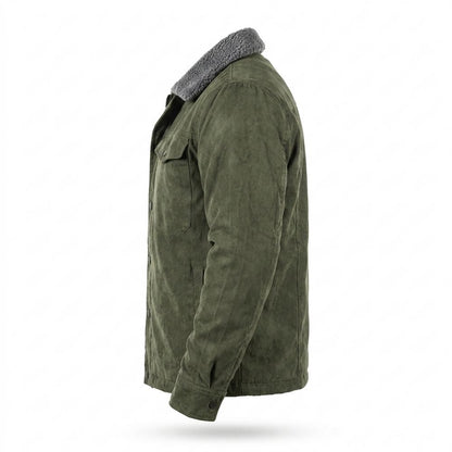 Allsaints Leather - Covel | Fleece-Lined Sueded Jacket Men