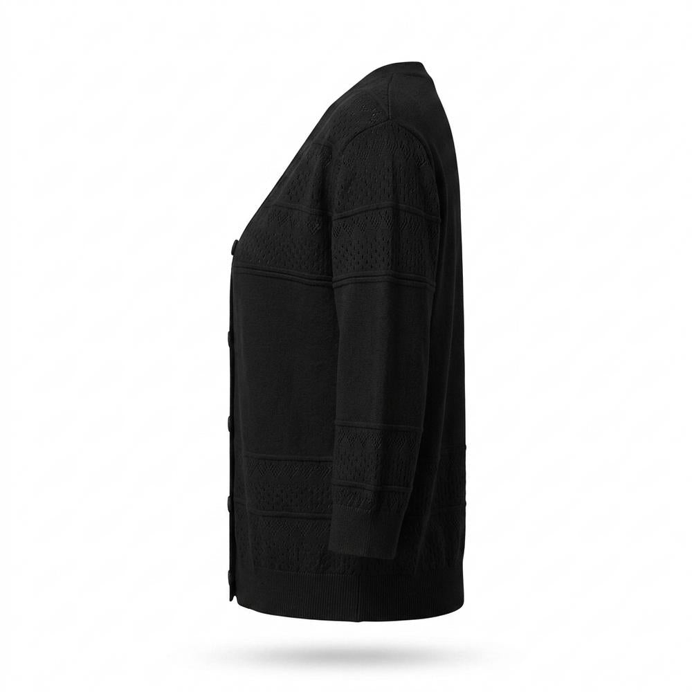 Allsaints Leather - Lalin | Open-Knit V-Neck Knit Cardigan Women