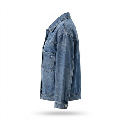Allsaints Leather - Taser | Buttoned Relaxed Fit Denim Jacket Women