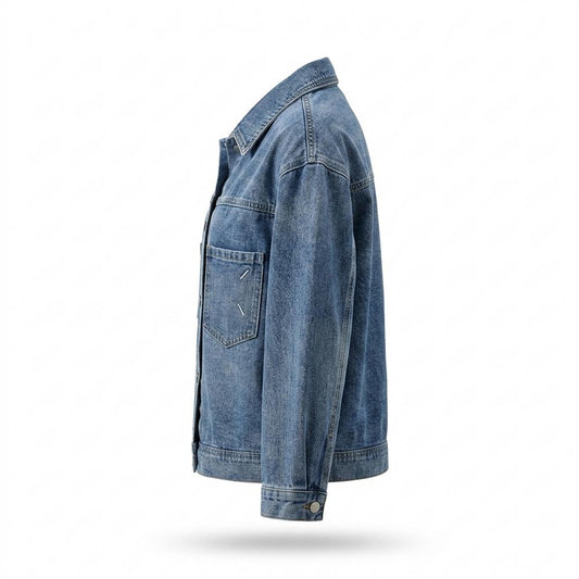 Allsaints Leather - Taser | Buttoned Relaxed Fit Denim Jacket Women