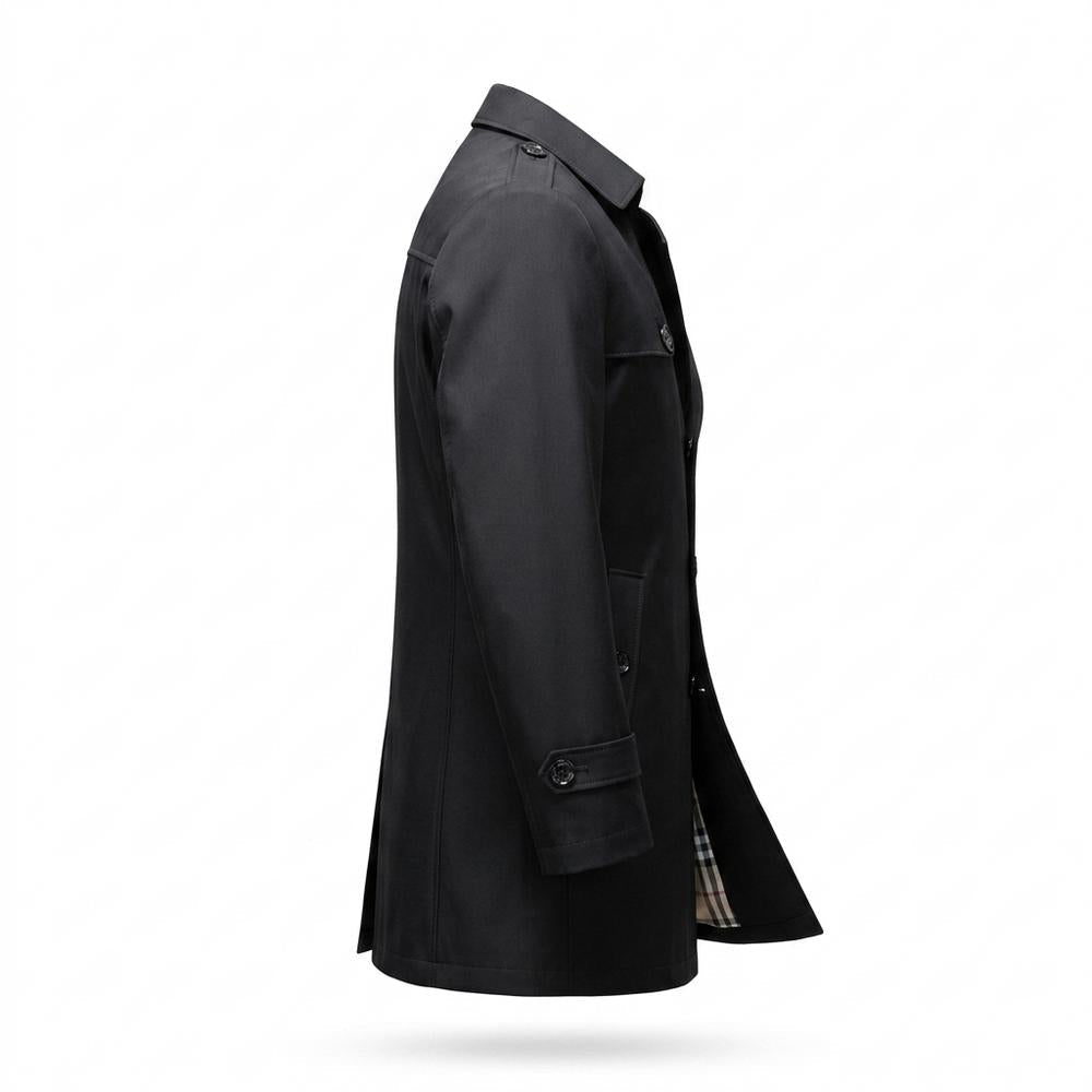 Allsaints Leather - Covan | Single-Breasted Lightweight Coat Men