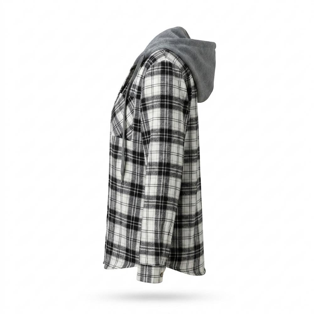 Allsaints Leather - Zezan | Hooded Plaid Shirt Women