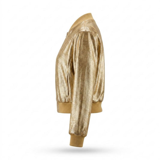 Allsaints Leather - Nomel | Metallic Zip-Up Jacket Women